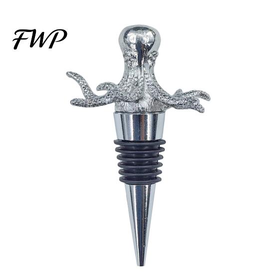 Universal Wine Stopper 3D Octopus Bottle Stopper, Vacuum Seal Cap, Reusable Ocean Life High-quality Airtight Leak Proof Topper for Home Decor