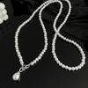 Pearl Pendant Necklace Cool Decorative Chain Simple Suit Crossbody Chain