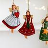 Paintings Iron Angel Girl Decoration Retro Christmas Tree Decoration Holiday Supplies