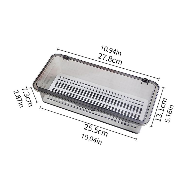 Chopsticks Storage Box Holder With Drainage Partition Household Kitchen Chopsticks Spoon Cutlery Storage Case
