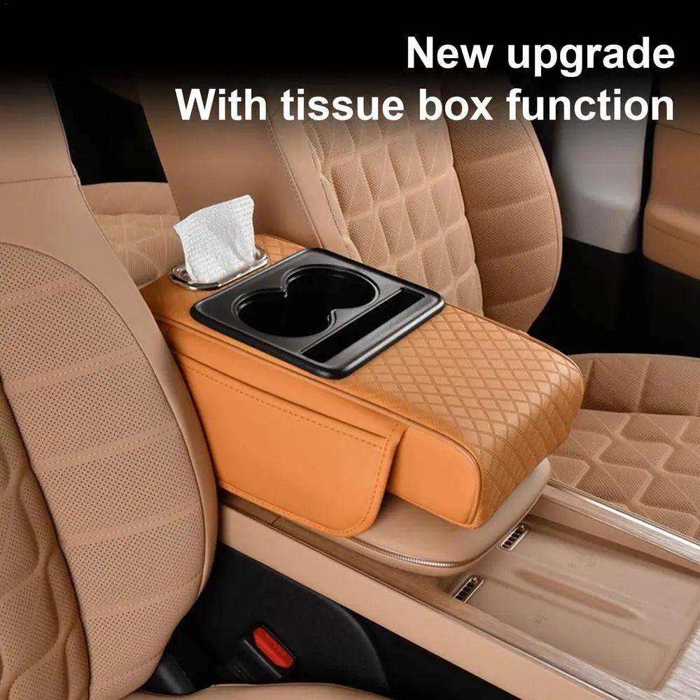 Side Storage Pockets Car Console Console Pillow Large Capacity Auto Armrest Cover Trucks