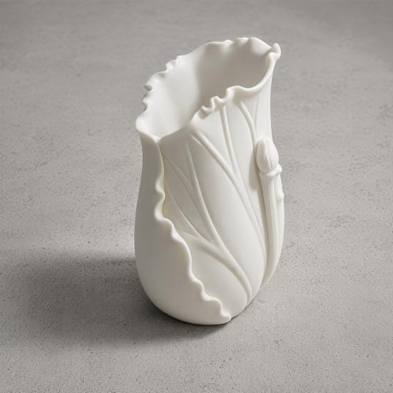 Lotus Leaf Pen Holder, 3D Printed Bionic Desk Organizer, Cute Stationery Holder for Home Office, Nature Decor Gift for Desk