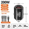 Автомобильная наклейка Автомобильная наклейка 2025 Горячий автомобиль 200 Вт Двухпортовый мини USB Type-C Быстрое зарядное устройство Ультрабыстрая зарядка Прикуриватель Для Ford