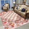 Декоративный ковер в европейском стиле для гостиной, с цветочным узором, большого размера, нескользящий, коврик для входной двери, моющийся, настраиваемый