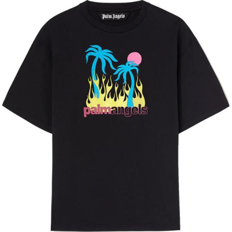 Palm Angels Burning Oasis t-shirt PMAA089S25JER0021084