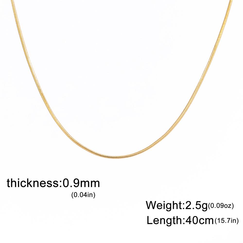 My Shape 1/1.2/1.5/3.2 мм Круглая Змеиная Цепь Ожерелье Нержавеющая Сталь Звеньевая Цепь Чокер Модные Ювелирные Аксессуары Женщины Мужчины