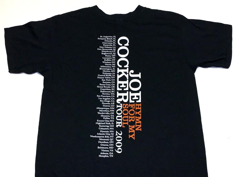 Rare! Vintage 2009 Joe Cocker Hymn For My Soul Concert Tour T-Shirt New! LARGE Unisex T-Shirt