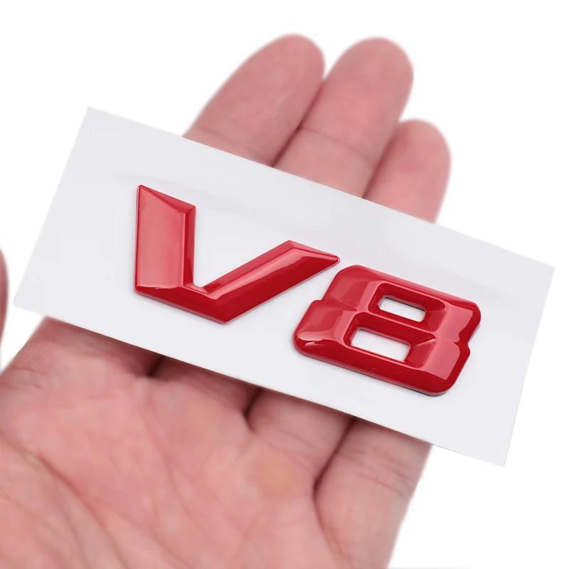 3D ABS Chrome Letters Car Fender Badge Sticker V8 Emblem Logo S600 W222 S500 W140 CL600 M275 CLS63