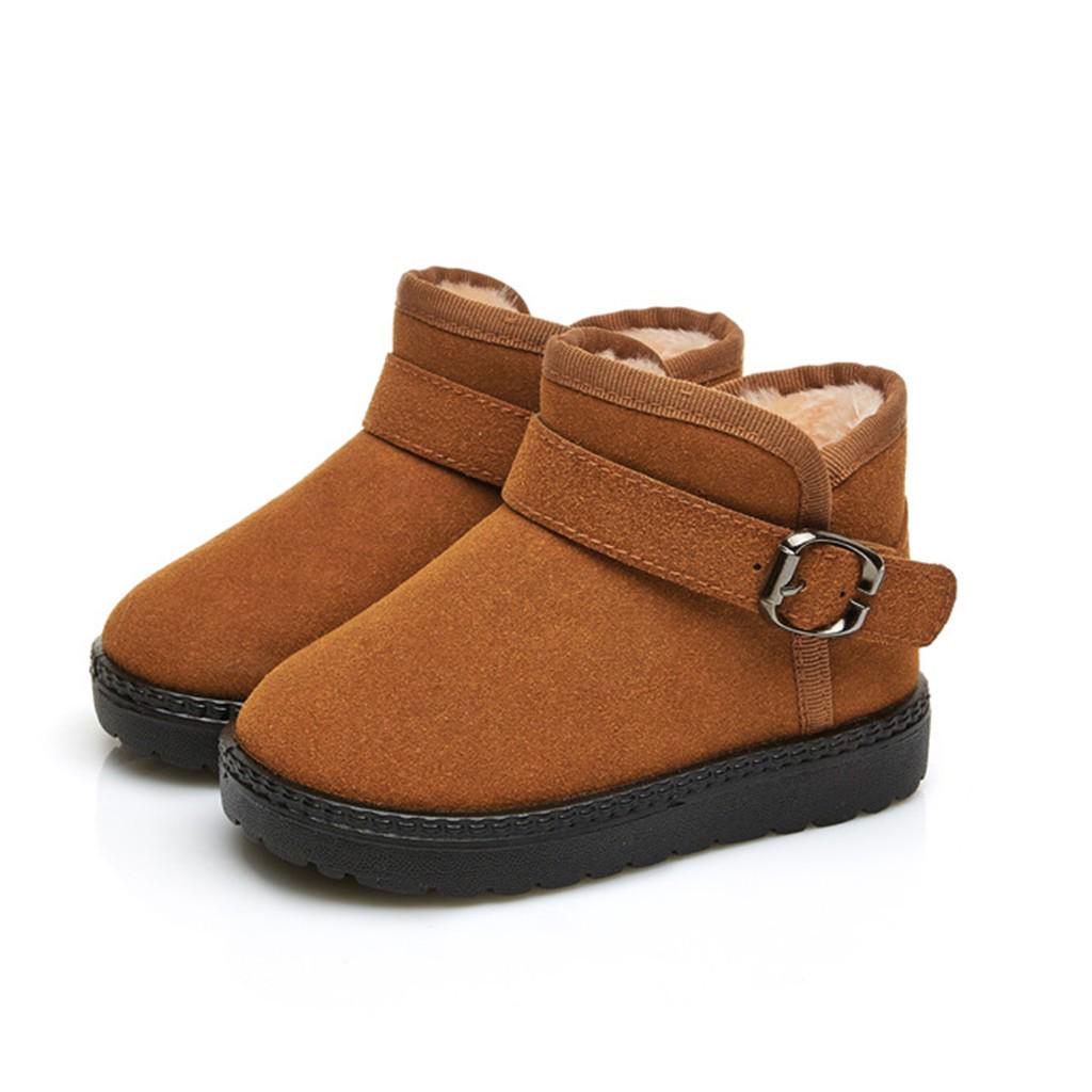 Зимние детские детские детские ботиночки для девочек конфетного цвета теплые короткие ботинки зимние ботинки