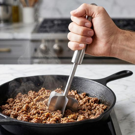 Инструмент для измельчения мяса, Измельчитель говяжьего фарша из нержавеющей стали с 6 лезвиями, Пресс для гамбургеров для индейки, курицы, Картофелемялка и кухонный комбайн