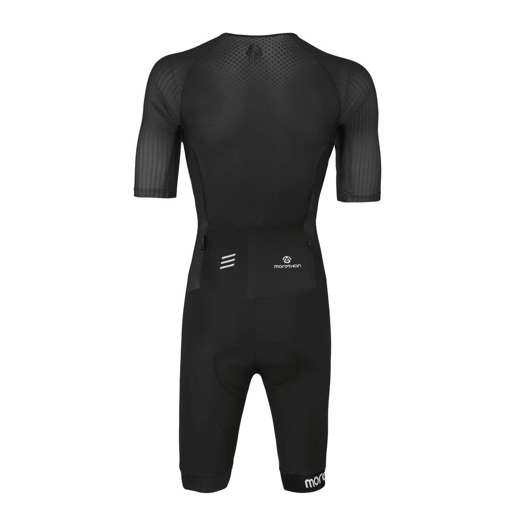Джерси для велоспорта Morethan Комбинезон Хроносьют Цельный (XS/Черный/Короткий рукав/Лето) (Легкий/УФ