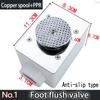 PPR Concealed Public Directly Squatting In-wall Foot Pedal Toilet Pushed Flusher  Flushing Valve Hand Control Toilet Flush Valve