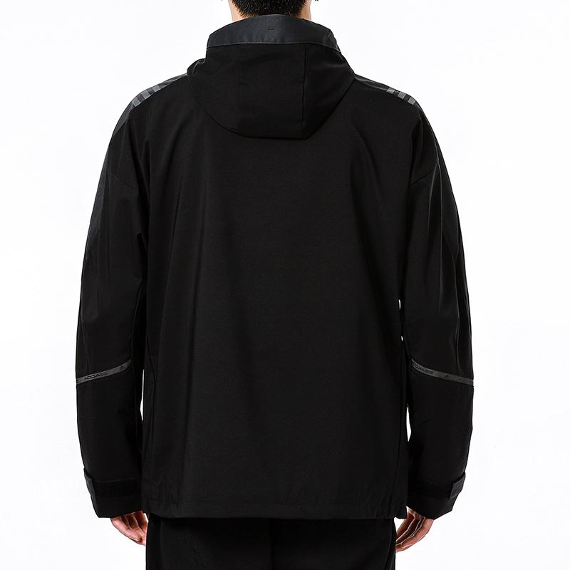 Adidas Спортивная повседневная тренировочная вязаная куртка с капюшоном, мужские топы, черные H40235