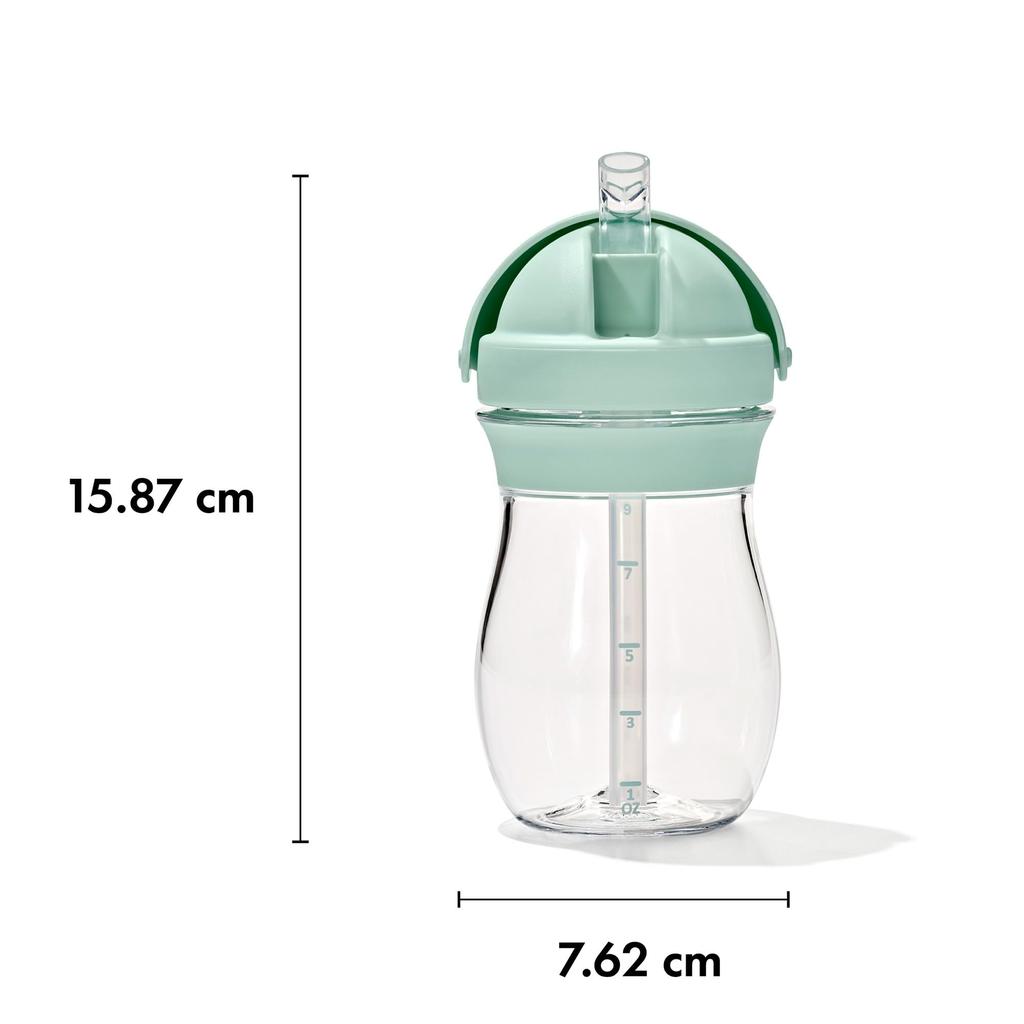 Кружка OXO Tot Straw Cup Tall Opal, стильная, герметичная, можно мыть в посудомоечной машине 63164000