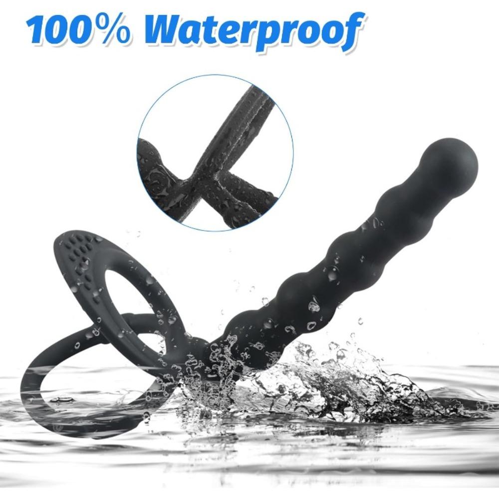 Силиконовая простатическая анальная пробка Женская мастурбация Вытягивающиеся бусины в заднем дворе Игрушки для взрослых Замедленная эякуляция Анальная дилатация Секс