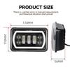 1pc Black Motorcycle DRL Lamp 4X6 LED Headlight For Honda XR250 XR400 XR650 Suzuki DRZ Accessories Rectangular Light