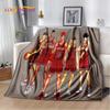 Мягкое плюшевое одеяло с рисунком аниме Slam Dunk, фланелевое одеяло для гостиной, спальни, кровати, дивана, чехол для пикника Bettdecke