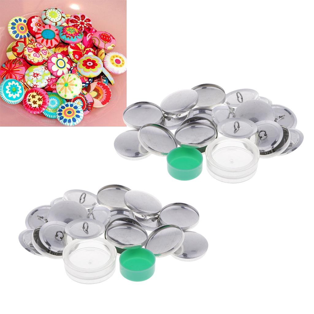 20 комплектов машинных кнопок, тканевая основа, полуфабрикаты для рукоделия, 30 мм