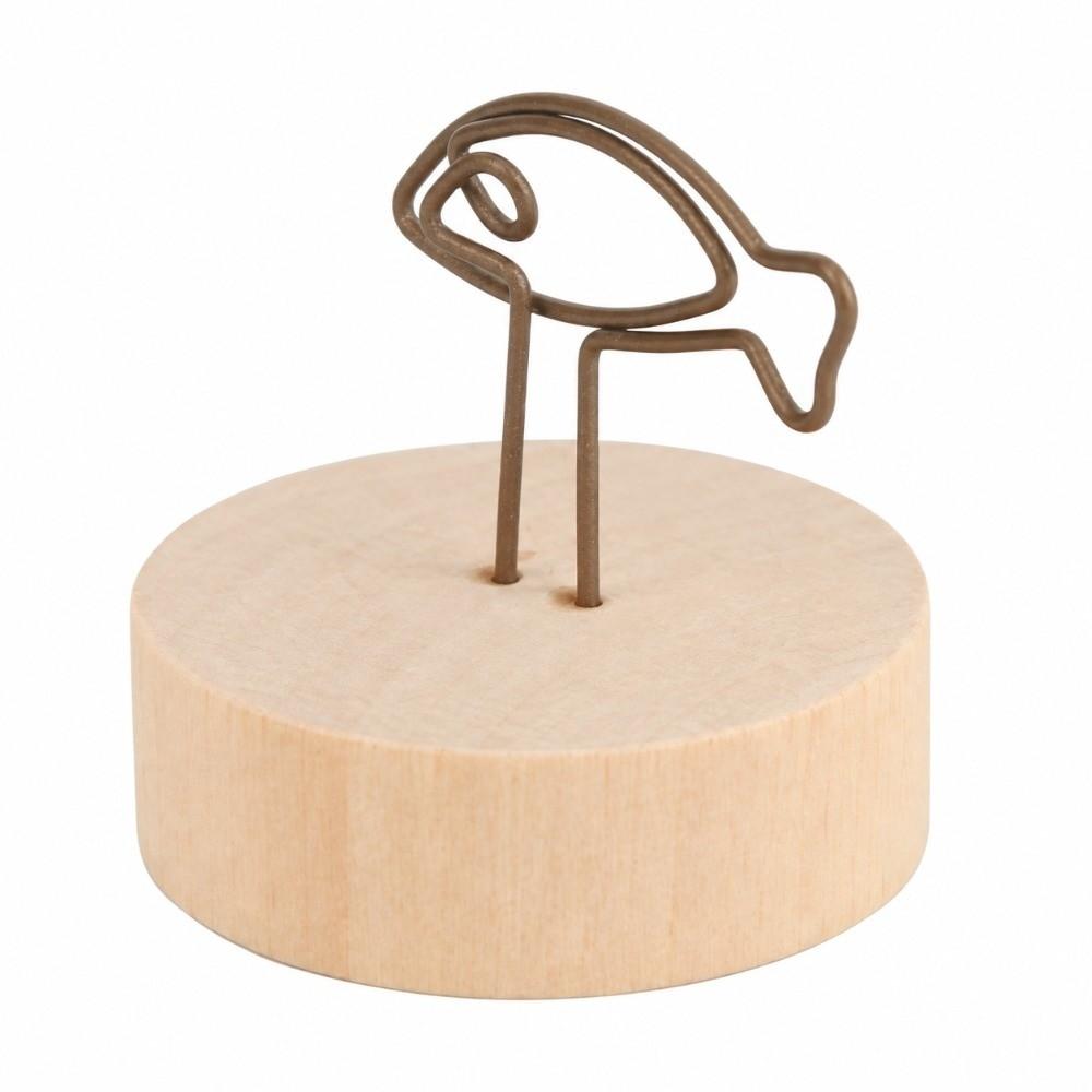 10PCS Wood Desktop Note Holder Metal Clip Vintage Card Clip Message Stand Photo Lovers