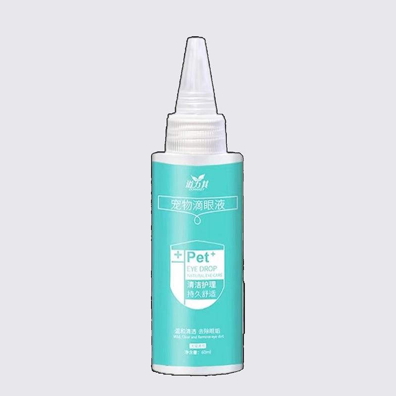 Dog Cat Eye Care 60ml, Tear Stain Cleaner for Daily Pet Eye Hygiene & Brightening Fur