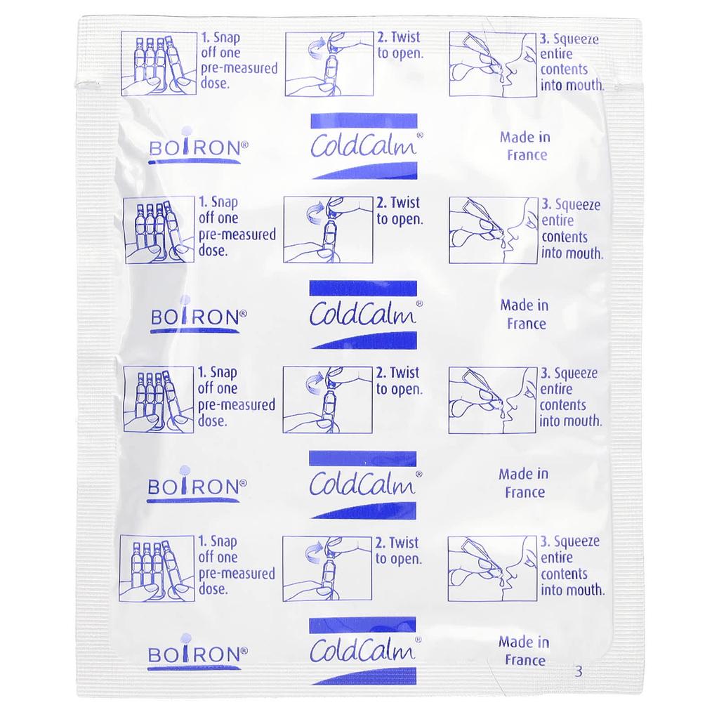 BOIRON Cold Calm Baby, Liquid Capsule, Cold Relief, 6 Months+, 30 Pre-measured Liquid Portions, 1 Ml (0.034 Fl Oz) Each.