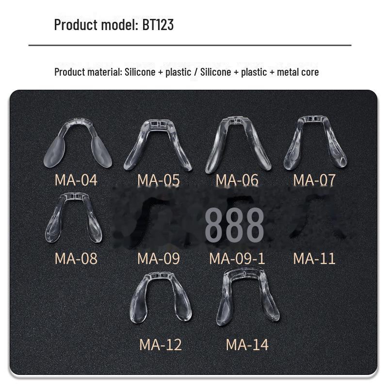 Силиконовые носоупоры Saddle с металлическим сердечником для очков