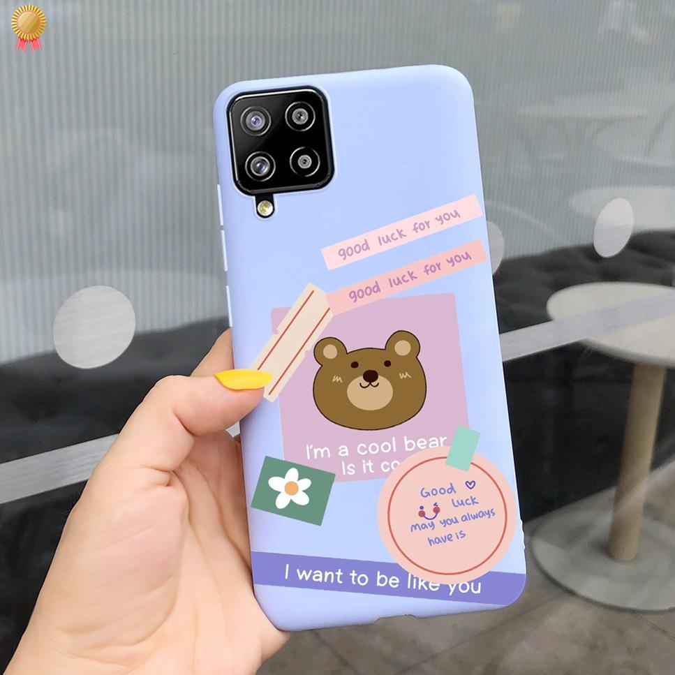 For Samsung Galaxy A12 A42 Case Cute Cartoon Soft Silicone Bumper Cover For SamsungA12 Funda Samsung A12 A42 A 12 42 Phone Case
