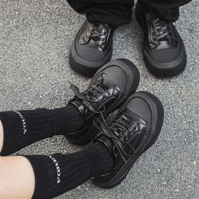 Туфли Mickey Derby черные кожаные туфли с большой головой для пары мужчин и женщин с одинаковыми туфлями-скимитарами, нишевая повседневная обувь 55543-J