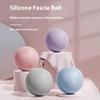 Solid Silicone Yoga Ball 63mm Deep Tissue Massage Ball for Myofascial Release/Foot Massage/Pilates Fitness