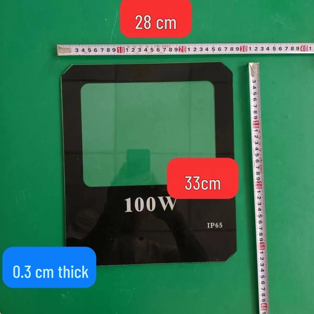 Floodlight Projector Light Tempered Glass Panel Housing Cover Lampshade Accessories Parts