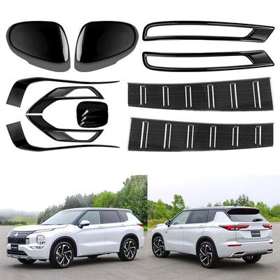 Аксессуары для Mitsubishi Outlander '23: Накладка на зеркало, Защита противотуманной фары, Крышка топливного бака, Решетка радиатора
