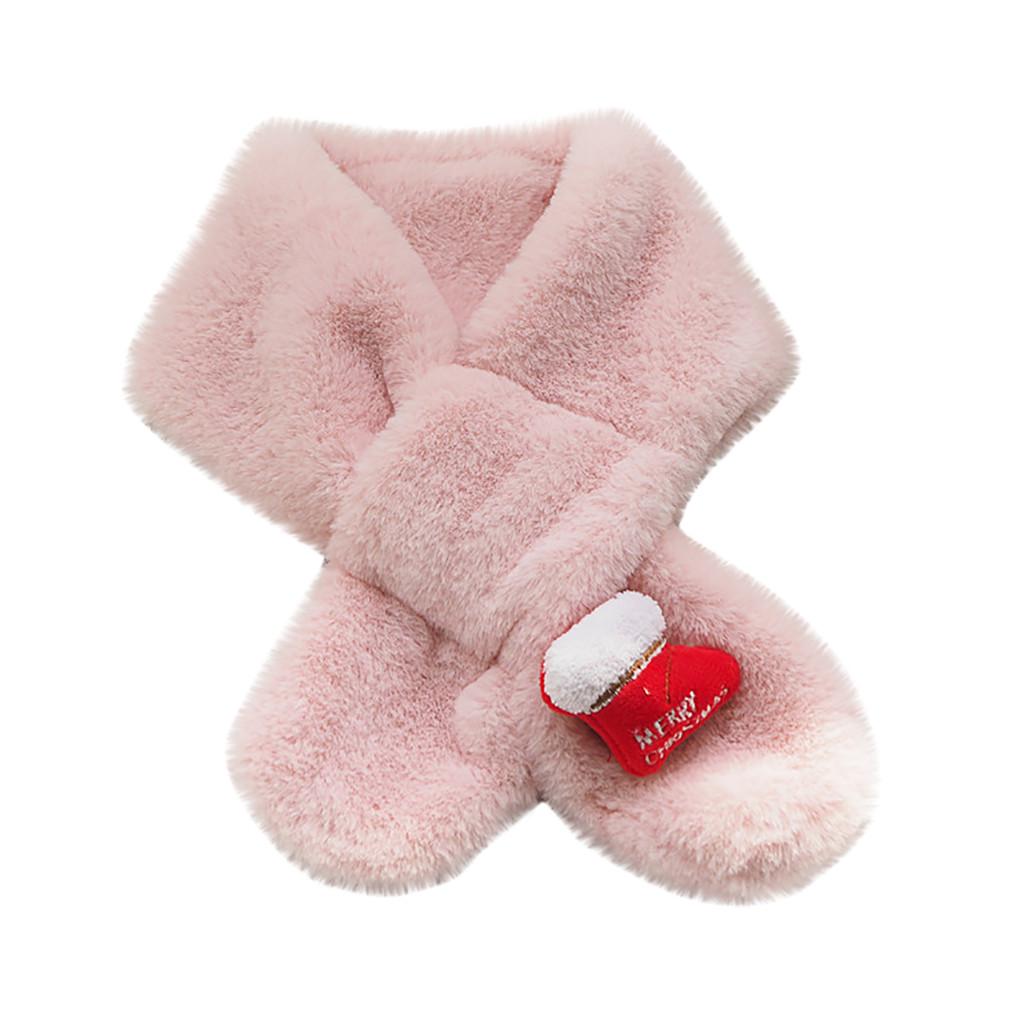 Рождественская серия Имитация детского нагрудника Зимний теплый шарф