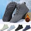 Winter Warm Running Barefoot Shoes Women Men Rubber High Ankle Boots Waterproof Non-Slip Breathable for Trekking Climbing