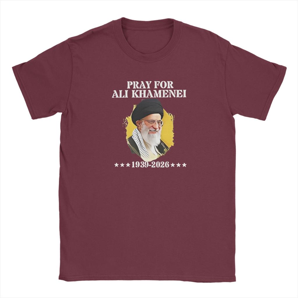 Harajuku T Shirt Beach SSeyyed Ali KKhaUnisexei Novelty T Shirts 100 Cotton Tee Shirt for Unisex Cheap Short Sleeve Clothing