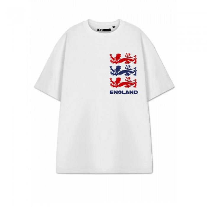 Show Me The Merch Unisex Adult Three Lions Short-Sleeved T-Shirt