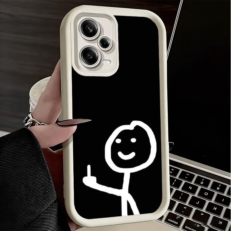Чехол для телефона Xiaomi Redmi Note 15 14 13 Pro Plus Funny Stickman Matchman Shell 12S 11 11S 11T 5G 14S из мягкого силикона.