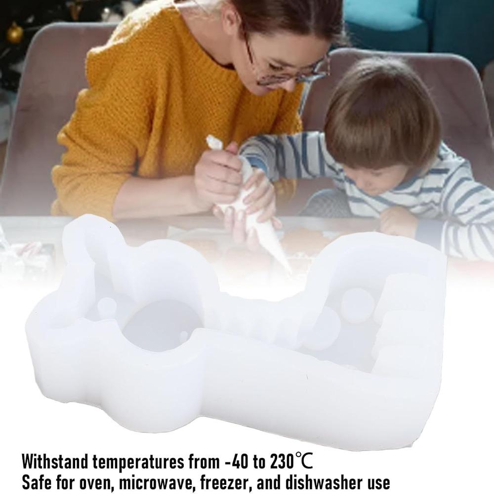 2PCS 3D Giraffe Shape Silicone Mold Flexible Silicone Resin Mold Fondant Mold DIY Craft Making