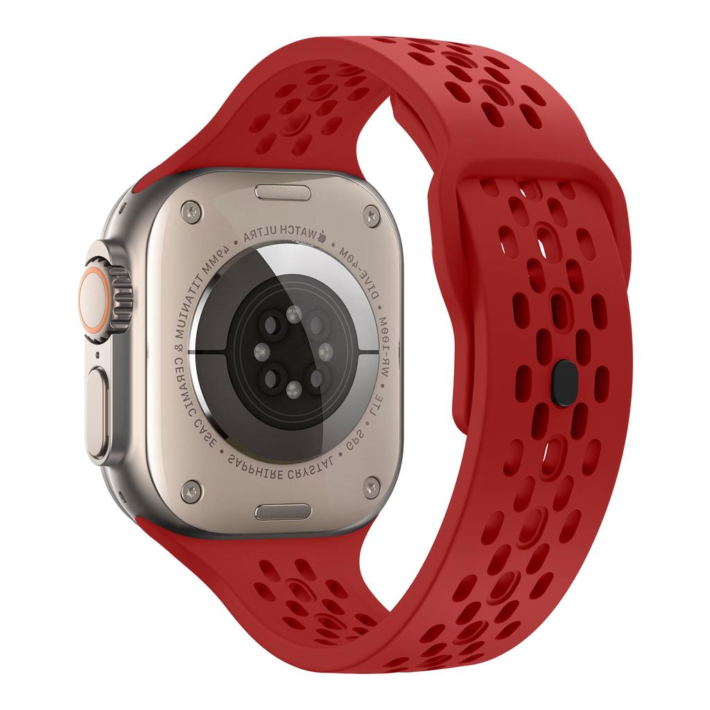 Силиконовый спортивный ремешок для Apple Watch Ultra Band 49 мм 46 мм 45 мм 44 мм 42 мм 41 мм 40 мм Браслет iWatch Series 11 10 9 8 7 6 SE3 Ремешок