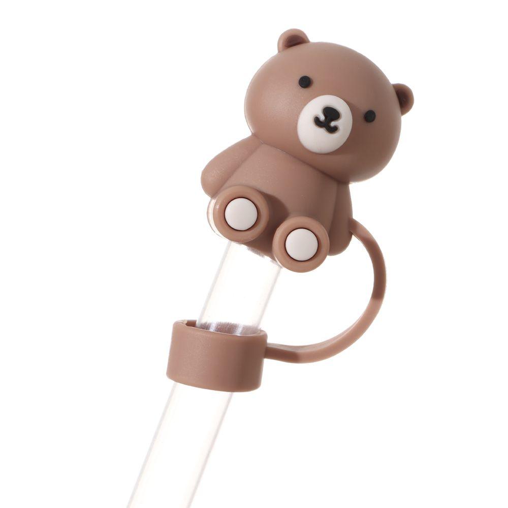 Reusable Splash Proof Straw Tips Cover Cup Accessories Drinking Dust Cap Silicone Straw Plug