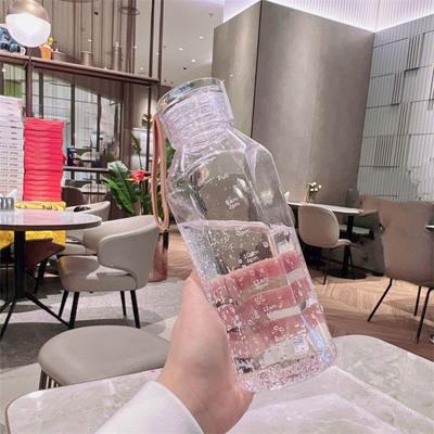 Simplicity 500 мл Студенческий стакан для воды Пластиковый Большой емкости Спортивный стакан для воды Прозрачная бутылка для воды Спорт на открытом воздухе