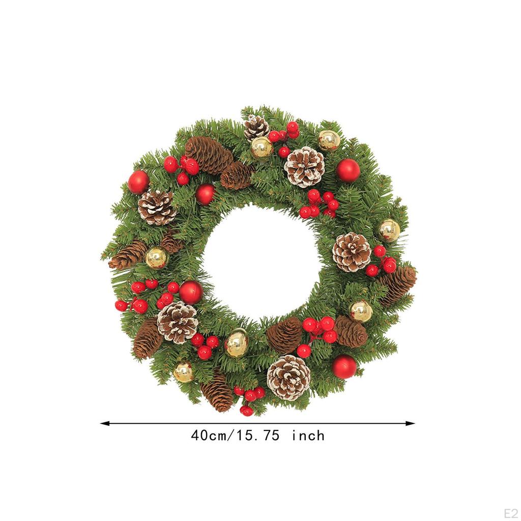 Рождественский венок праздничная гирлянда рождественский декор 40 см входная дверь для столовой