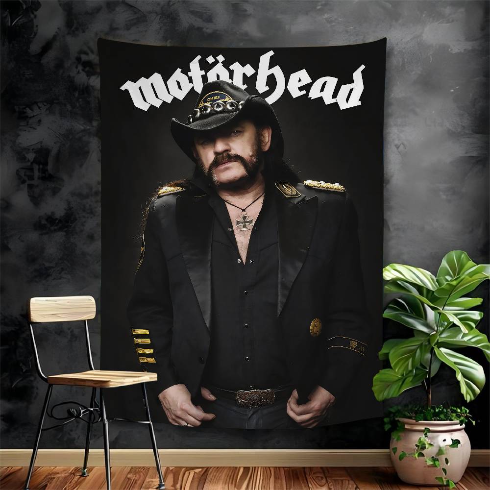 Певец LLemmyKilmister Настенный гобелен Арт-печать Дешевый Хиппи Настенный подвес Богемские настенные гобелены Мандала Арт Декор для дома