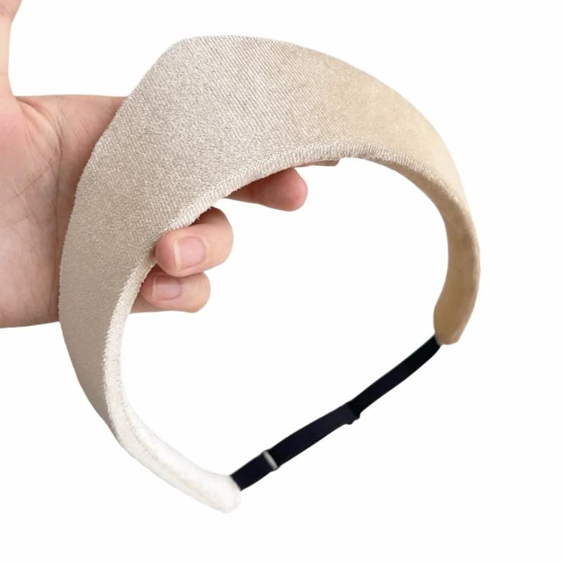 Elegant Velvet Crown Headband Unique Multiple Colors Smooth Texture Headwear Retro Style Soft Hairband