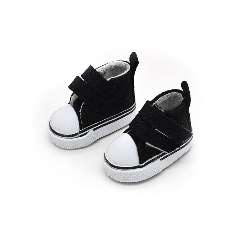 1 Pair DIY Doll Canvas Shoes Mini Doll Sneakers 1/6 Scale Mini Sneakers Blythe Doll Toy