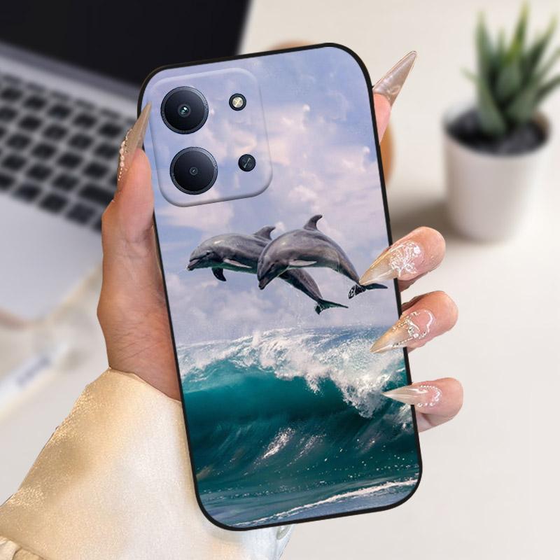 Для Xiaomi Poco C85 4G Чехол Стильный Ударопрочный Мягкий Силикон ТПУ Чехлы Для Телефона Для Poco C 85 POCOC85 171мм Чехол Fundas Coque