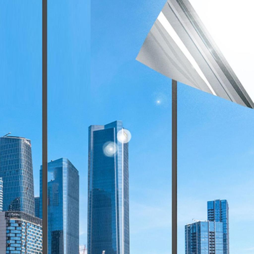 Односторонняя пленка для защиты окон, светоотражающая, блокирующая солнце, теплорегулирующая пленка, дневное покрытие окон, черное