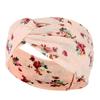 DX~~~ New Wide Brimmed Crossover Headband Lady's Bohemian Print Knitted Headband Sweat-wicking Bandana Sports Yoga Headband