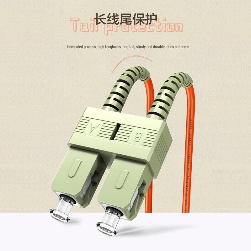 Biaze OM2 Multimode Duplex Fiber Optic Patch Cable ST-LC (UPC) 5M 5-Pack