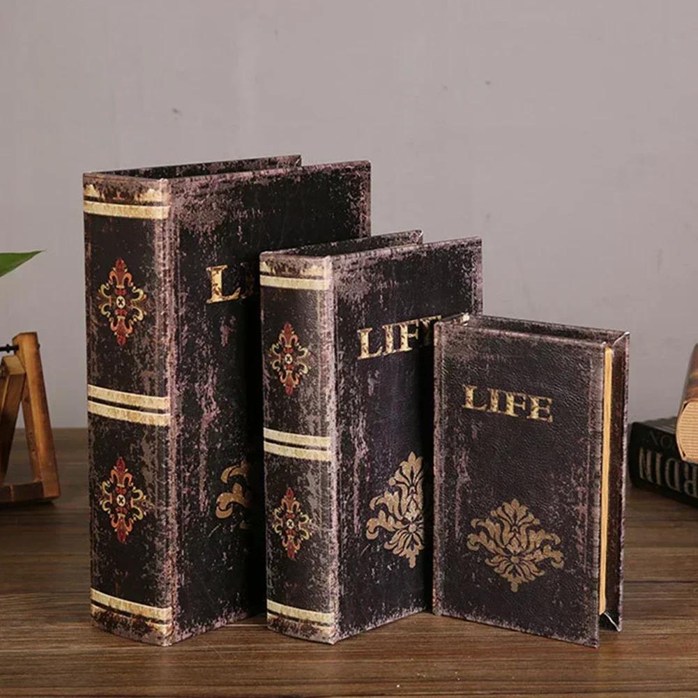 Ретро Поддельные Книги Симуляция Декоративные Книги для Кафе Стол Отель Реквизит Шкаф Книжная Полка Декоративные Изысканные Винтажные Украшения для Шкафа
