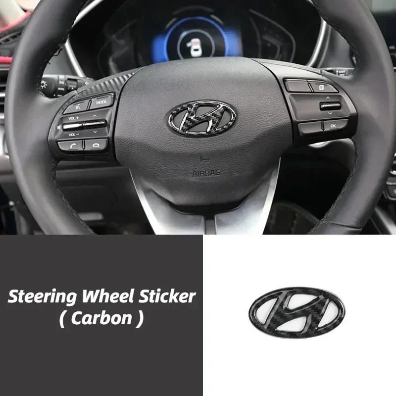 ABS Эмблема для Hyundai Elantra Accent I20 I30 Sonata Mistra Lafesta Veloster Tucson Наклейки на Руль Автомобиля Наклейка с Логотипом R9